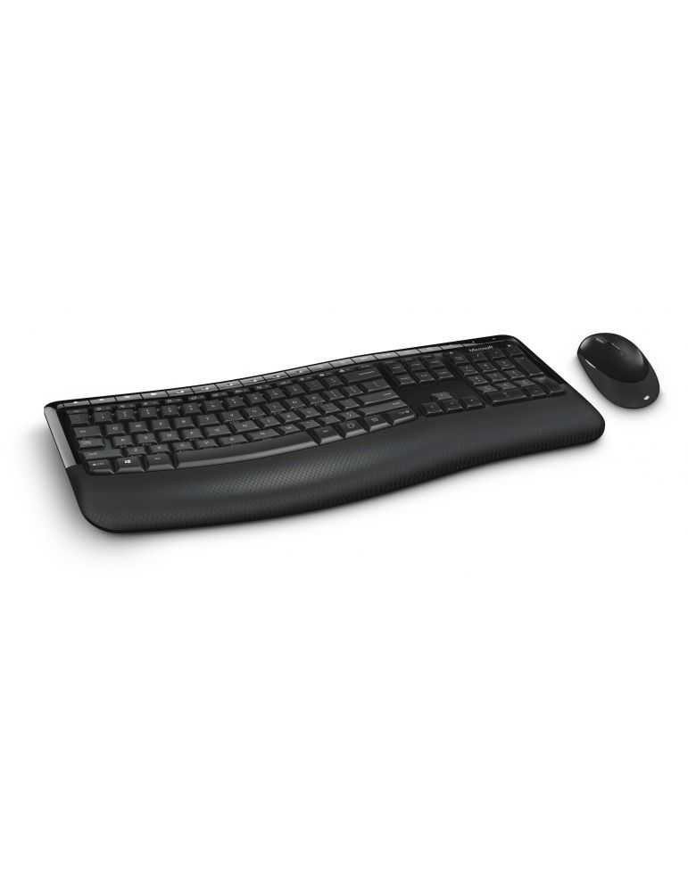 Kit Wireless Microsoft Comfort Desktop 5050 - Tastatura, USB, Black + Mouse BlueTrack, USB, Black