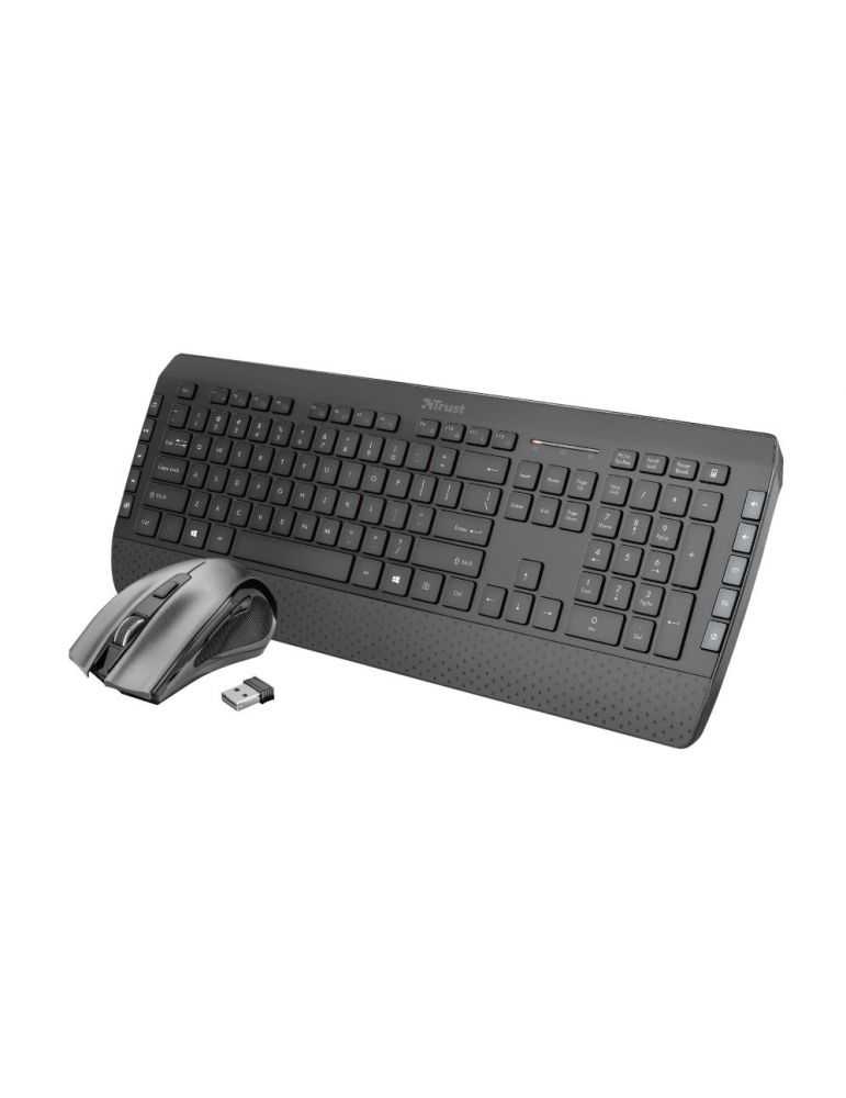 Trust Tecla-2 tastaturi RF fără fir QWERTY Engleză SUA Negru