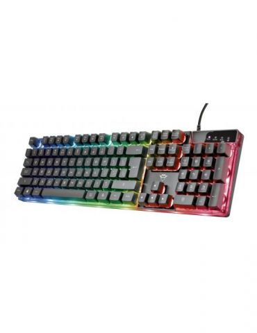 Kit tastatura si mouse trust - gaming gxt 838 azor cu fir 104 taste format standard switch  usb negru tr-23289 (include tv 0.8le