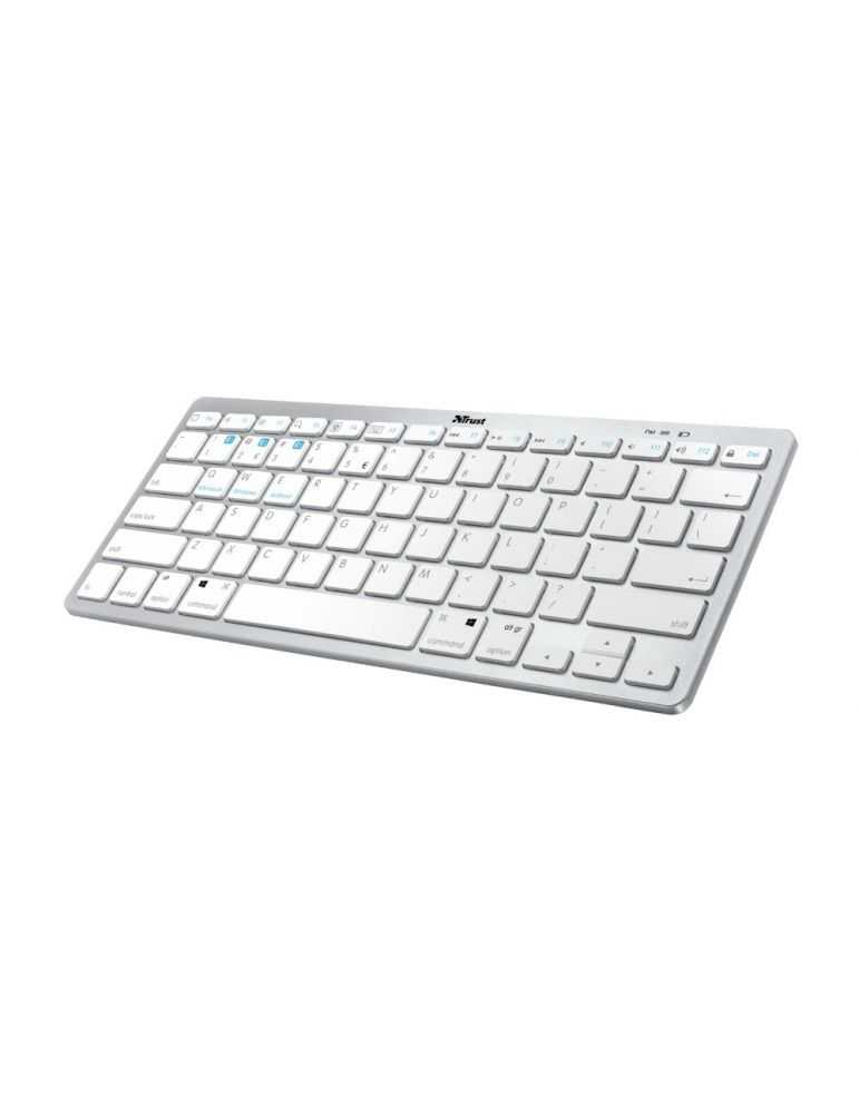Trust Nado tastaturi Bluetooth QWERTY Englez Gri, Alb