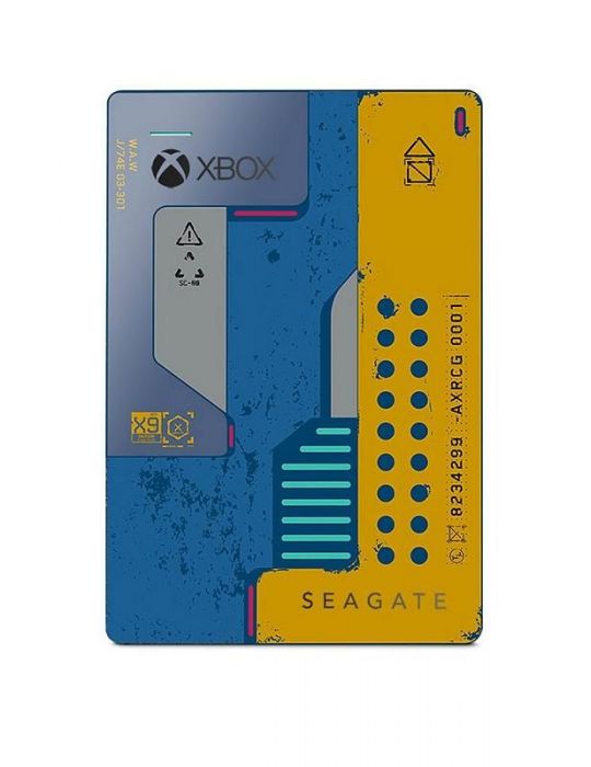 Seagate Game Drive STEA5000404 hard-disk-uri externe 5000 Giga Bites Albastru, Galben Seagate - 1