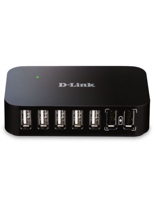 D-Link DUB-H7 USB 2.0 Type-B 480 Mbit/s Negru D-link - 1