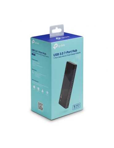 TP-LINK UH700 hub-uri de interfață USB 3.2 Gen 1 (3.1 Gen 1) Micro-B 5000 Mbit/s Negru Tp-link - 2