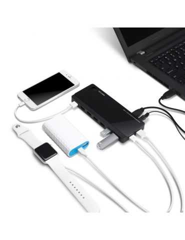 TP-LINK UH720 hub-uri de interfață USB 3.2 Gen 1 (3.1 Gen 1) Micro-B 5000 Mbit/s Negru Tp-link - 3