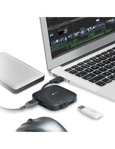 TP-LINK UH400 hub-uri de interfață USB 3.2 Gen 1 (3.1 Gen 1) Type-A 5000 Mbit/s Negru Tp-link - 4