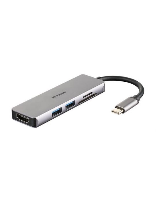 D-Link DUB-M530 stații de andocare și replicatoare de porturi pentru calculatoare portabile Prin cablu USB 3.2 Gen 1 (3.1 Gen D-