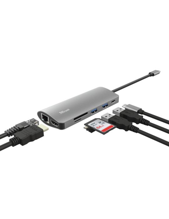 Trust Dalyx plăci/adaptoare de interfață Intern HDMI, RJ-45, USB 3.2 Gen 1 (3.1 Gen 1) Trust - 3
