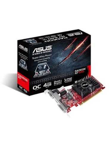 Placa video asus amd r7240-oc-4gd3-l r7 240 pci-e 4096mb ddr3128bit Asus - 1