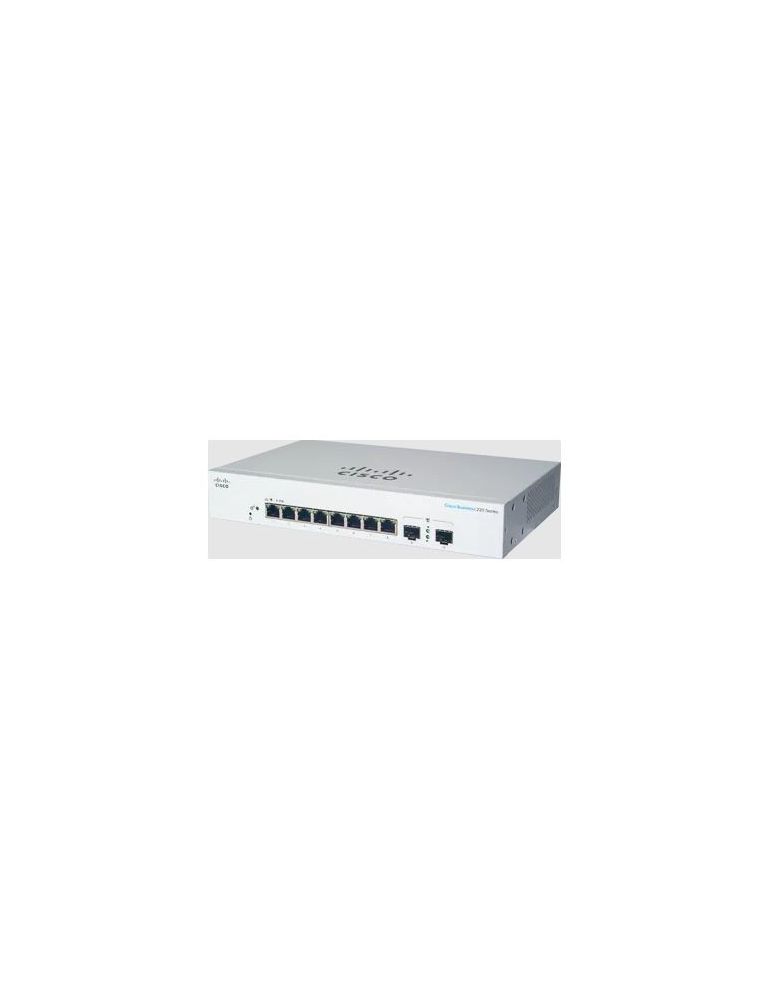 Cisco CBS220-8T-E-2G Gestionate L2 Gigabit Ethernet (10/100/1000) 1U Alb
