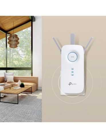 TP-LINK RE550 repetoare de rețea Transmițător rețea Alb 10, 100, 1000 Mbit/s Tp-link - 2