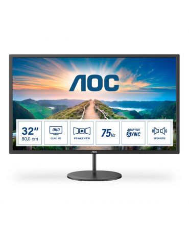 AOC V4 Q32V4 monitoare LCD 80 cm (31.5") 2560 x 1440 Pixel 2K Ultra HD LED Negru Aoc - 2 - Tik.ro