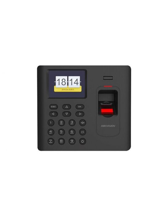 Controler de acces biometric stand alone cu tastatura cartelede proximitate Hikvision - 1