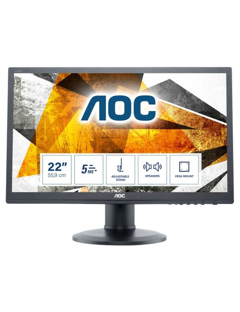 AOC 60 Series E2260PQ/BK monitoare LCD 55,9 cm (22") 1680 x 1050 Pixel WSXGA+ LED Negru