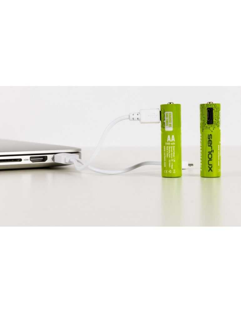 Acumulatori serioux set 2 buc aaa capacitate 450mah incarcare prin