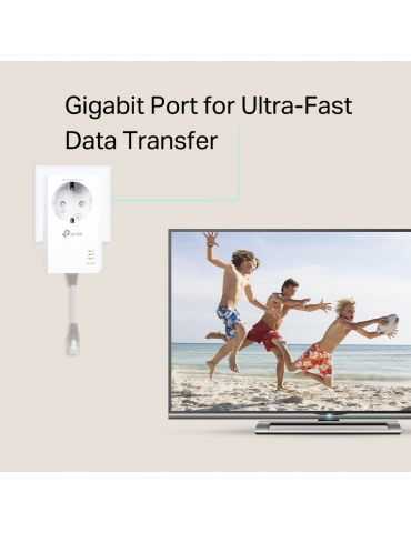 TP-LINK TL-PA7017P KIT adaptor rețea alimentare 1000 Mbit/s Ethernet LAN Alb 2 buc. Tp-link - 3