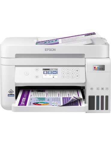 Imprimanta Inkjet Epson EcoTank L6276,multifunctionala,color, A4, viteza monocrom 33ppm, viteza color 20ppm, 4800x1200dpi, alb