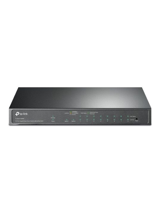 TP-LINK TL-SG1210MPE switch-uri Gigabit Ethernet (10/100/1000) Negru Tp-link - 1