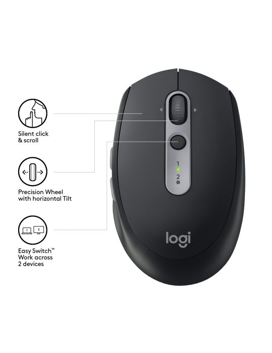 Logitech Wireless Mouse M590 Multi-Device Silent mouse-uri Mâna dreaptă RF Wireless + Bluetooth Optice 1000 DPI Logitech - 4
