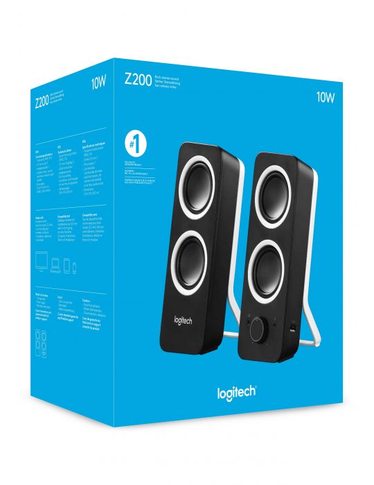 Logitech Z200 Stereo Speakers Negru Prin cablu 10 W Logitech - 2
