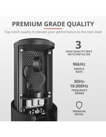 Microfon trust gxt258 fyru 4in1 streaming mic  
specifications general application Trust - 1