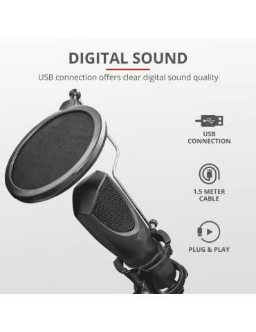 Microfon trust gxt 232 mantis streaming mic  
specifications general application Trust - 1