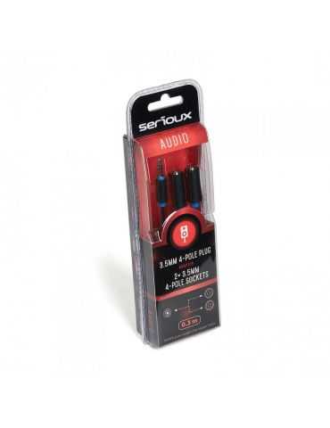 Cablu adaptor audio serioux jack 3.5mm 4 pini tata - Serioux - 1