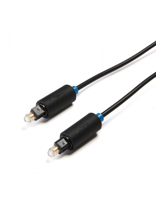 Cablu audio optic serioux  conectori toslink tata-tata 1m negru Serioux - 1