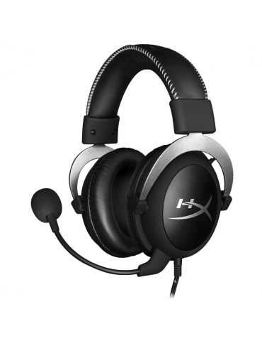 Casti cu microfon kingston gaming hyperx cloud silver full size Kingston - 1