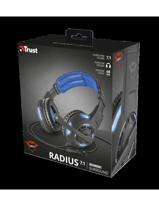 Casti cu microfon gxt 350 radius 7.1 surround gaming headset Trust - 1