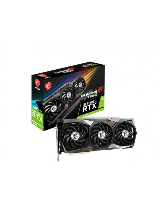 MSI RTX 3080 GAMING Z TRIO 10G LHR plăci video NVIDIA GeForce RTX 3080 10 Giga Bites GDDR6X Msi - 1