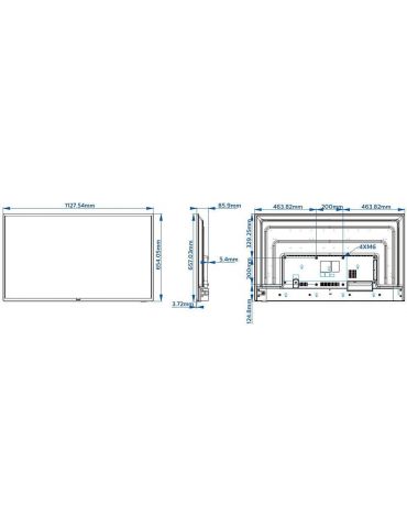 Philips 50BFL2114/12 Afișaj Semne 127 cm (50") LED 4K Ultra HD Negru Philips - 2