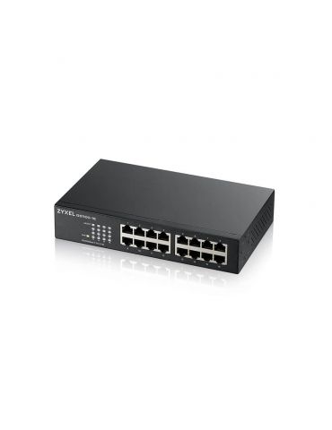 Zyxel GS1100-16 Fara management Gigabit Ethernet (10/100/1000) Zyxel - 1 - Tik.ro