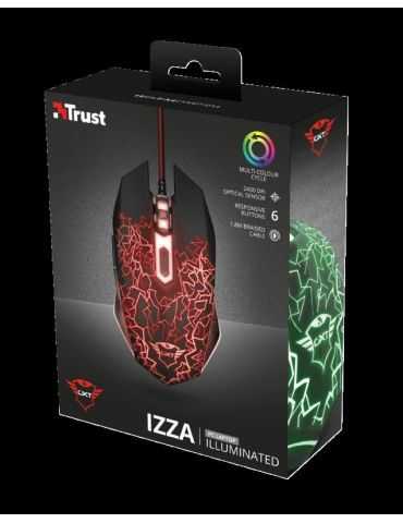 Mouse cu fir trust gxt 105 izza illuminated gaming mouse Trust - 1