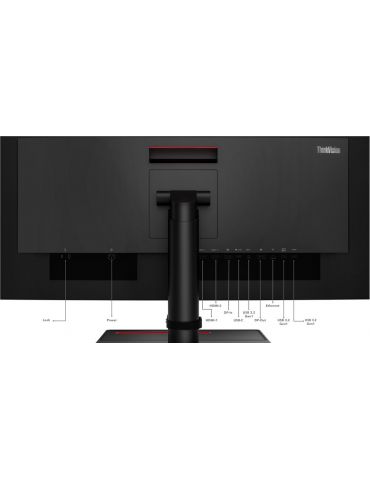 Lenovo ThinkVision P34w-20 86,7 cm (34.1") 3440 x 1440 Pixel Wide Quad HD LED Negru Lenovo - 9