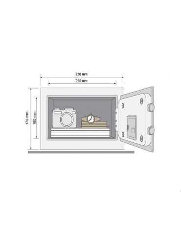 Seif yale standard rezidential mini ysv/170 se livreaza cu 2 Assa abloy - 1