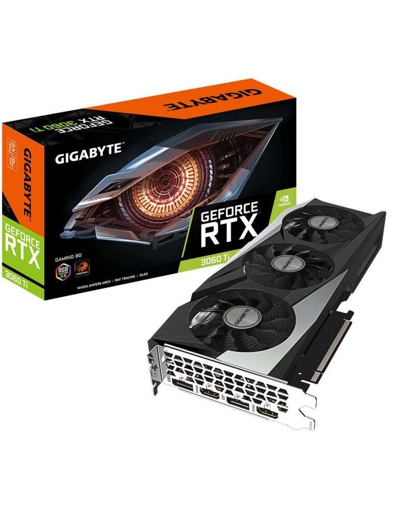 Gigabyte GV-N306TGAMING-8GD plăci video NVIDIA GeForce RTX 3060 Ti 8 Giga Bites GDDR6