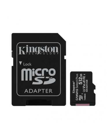 Microsd kingston 512gb canvas select plus clasa 10 uhs-i performance Kingston - 1 - Tik.ro