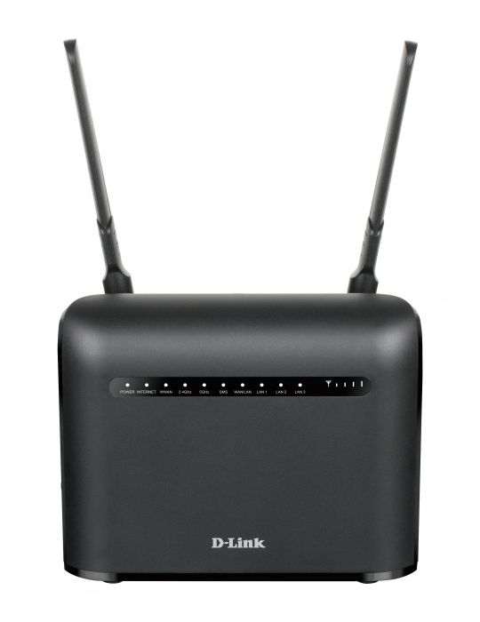D-Link AC1200 router wireless Gigabit Ethernet Bandă dublă (2.4 GHz/ 5 GHz) 3G 4G Negru D-link - 1