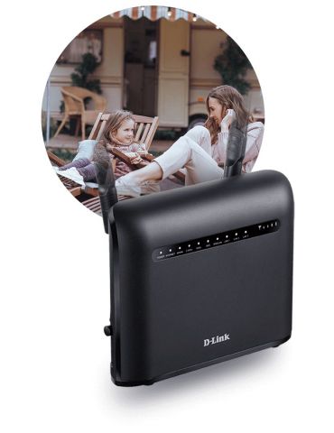 D-Link AC1200 router wireless Gigabit Ethernet Bandă dublă (2.4 GHz/ 5 GHz) 3G 4G Negru D-link - 9