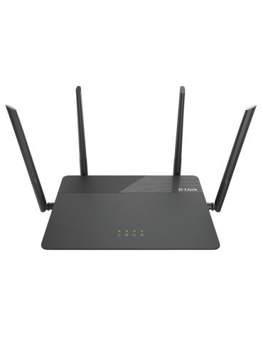 D-Link EXO AC1900 MU-MIMO router wireless Gigabit Ethernet Bandă dublă (2.4 GHz/ 5 GHz) 4G Negru D-link - 1 - Tik.ro