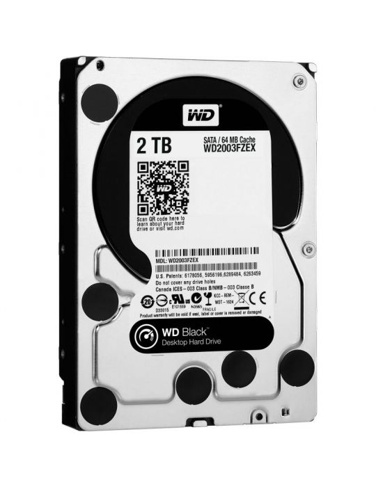 Hard disk  WD Black 2TB  SATA III 7200RPM 64MB 3.5" Wd - 1