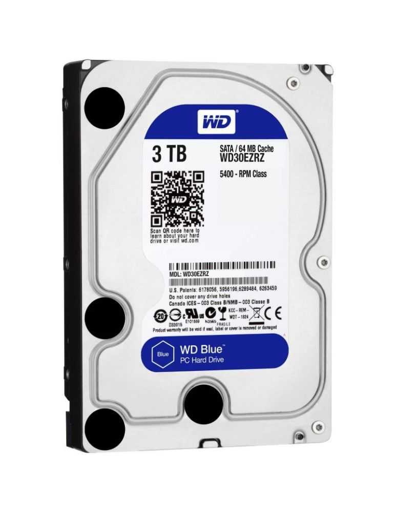 Hdd intern wd 3.5 3tb blue sata3 intelliseek (5400rpm) 64mb