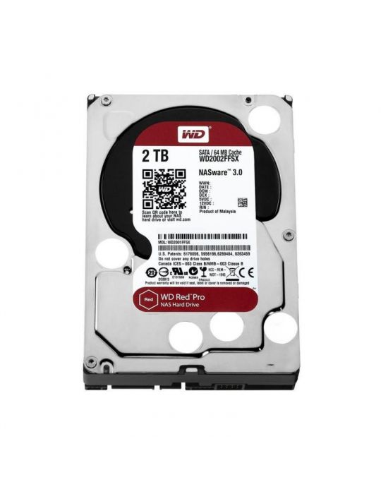 Hard disk  WD Red Pro   2TB SATA III  7200RPM 64MB  3.5" Wd - 1