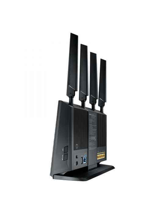 ASUS 4G-AC68U router wireless Gigabit Ethernet Bandă dublă (2.4 GHz/ 5 GHz) 3G Negru Asus - 2