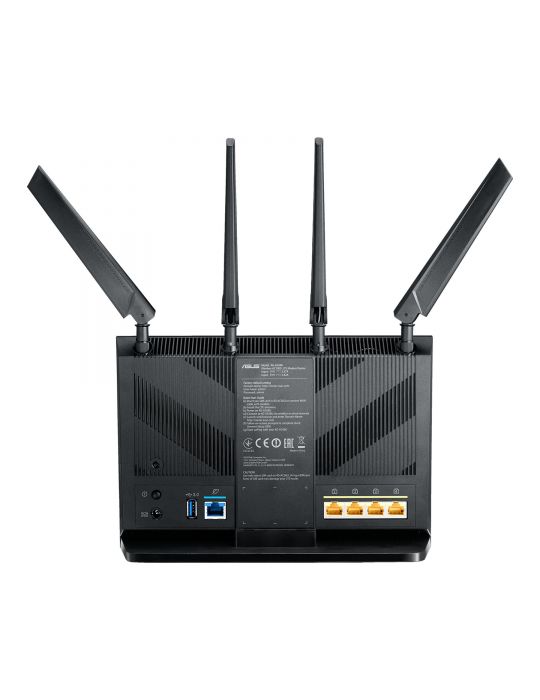 ASUS 4G-AC68U router wireless Gigabit Ethernet Bandă dublă (2.4 GHz/ 5 GHz) 3G Negru Asus - 3