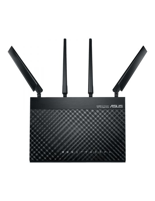ASUS 4G-AC68U router wireless Gigabit Ethernet Bandă dublă (2.4 GHz/ 5 GHz) 3G Negru Asus - 4