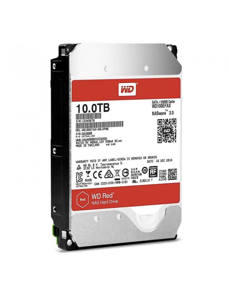 Hdd intern wd 3.5 10tb red sata3 5400rpm 256mb