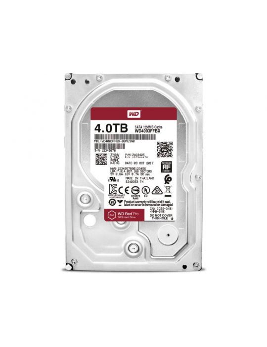 Hard disk  WD Red Pro 4TB  SATA III 7200RPM  256MB  3.5" Wd - 1