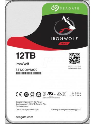 Hard disk  Seagate Ironwolf 12TB   SATA III   7200RPM  3.5" Seagate - 1 - Tik.ro