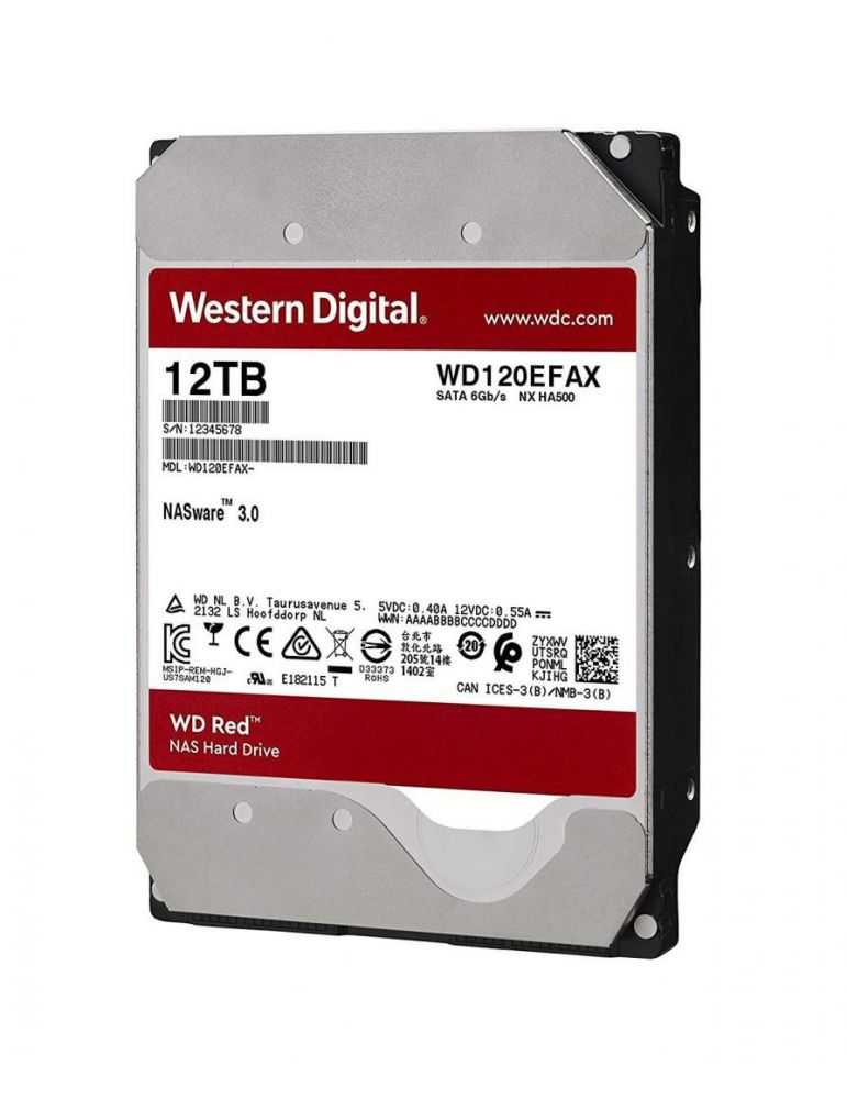 Hdd intern wd red 3.5 12tb sata3 5400rpm 256mb